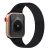 Řemínek pro Apple Watch 41mm / 40mm / 38mm - bez spony - silikonový - velikost M - černý