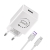 Nabíjecí sada OBAL:ME pro Apple iPhone / iPad - EU adaptér USB-A + kabel Lightning - 10W - bílá