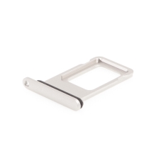 Rámeček / šuplík na Nano SIM pro Apple iPhone 11 - bílý - kvalita A+