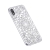 Kryt SULADA pro Apple iPhone X - 3D diamantová textura - gumový - průhledný