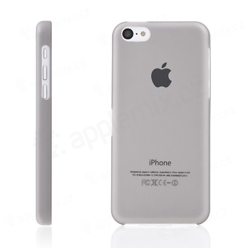 Ultra tenký ochranný kryt pro Apple iPhone 5C (tl. 0,3 mm) - plastový - matný - šedý