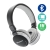 Sluchátka Bluetooth bezdrátová - mikrofon + ovládání - FM rádio - Micro SD slot - 3,5mm jack vstup - černá / šedá
