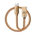 Synchronizačný a nabíjací kábel Lightning pre zariadenia Apple MCDODO - Šnúrka - Kovové koncovky - 1,2 m - Zlatý