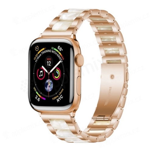 Remienok TECH PROTECT pre Apple Watch Ultra 49 mm / 45 mm / 44 mm / 42 mm - kovový - ružový