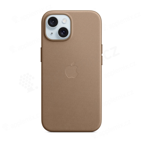 Originálny kryt pre Apple iPhone 15 - MagSafe - Syntetická koža FineWoven - dymovo sivý
