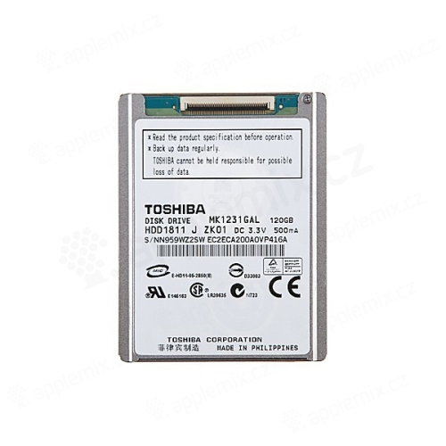 HDD Toshiba MK1231GAL 5mm pro Apple iPod classic 120GB - kvalita A+