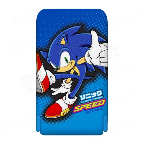 Externá batéria / Power bank SONIC - MagSafe / USB-C + stojan - 5000 mAh - Sonic blue hedgehog