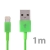 Synchronizační a nabíjecí kabel Lightning pro Apple iPhone / iPad / iPod - zelený - 1m