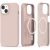 Kryt TECH PROTECT pro Apple iPhone 15 - podpora MagSafe - silikonový - pískově růžový
