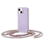 Kryt TECH-PROTECT pre Apple iPhone 14 Plus - šnúrka + ozdoba - silikón - fialový