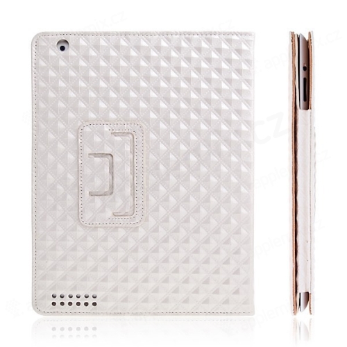 Ochranné puzdro pre Apple iPad 2 s textúrou - biele
