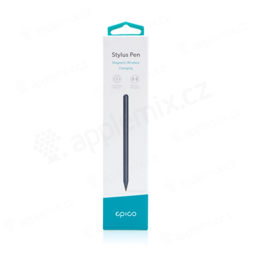 Dotykové pero EPICO Stylus Pen - aktivní provedení - magnetické dobíjení - kovově šedé