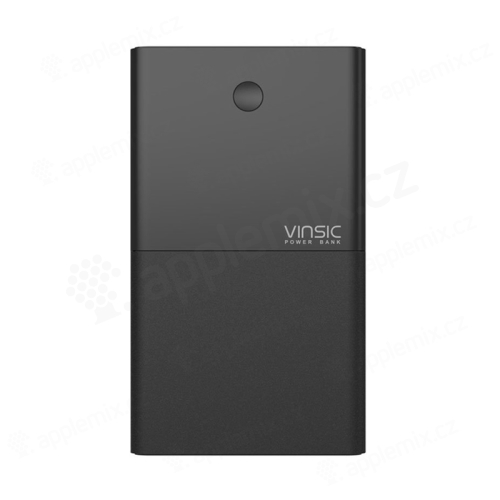 Externí baterie / power bank VINSIC - 28000 mAh - 3x USB, celkem 3,1A - černá