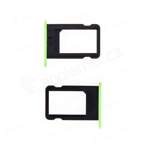 Rámeček / šuplík na Nano SIM pro Apple iPhone 5C - zelený - kvalita A+