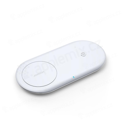 Bezdrôtová nabíjačka 2v1 / podložka Qi JOYROOM pre Apple iPhone / AirPods - biela