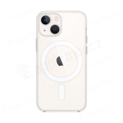 Originálny kryt pre Apple iPhone 13 mini - Priehľadné puzdro - Podpora MagSafe - plastové - priehľadné