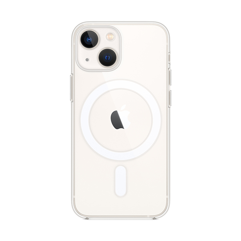 Originální kryt pro Apple iPhone 13 mini - Clear Case - podpora MagSafe - plastový - průhledný