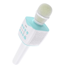 Mikrofon HOCO Cantando - karaoke - 5W reproduktor - Bluetooth - bílý / modrý