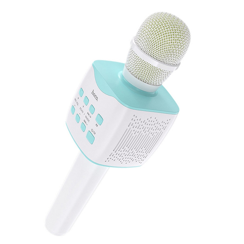 Mikrofon HOCO Cool Sound - karaoke - 5W reproduktor - Bluetooth - modrý;BK5