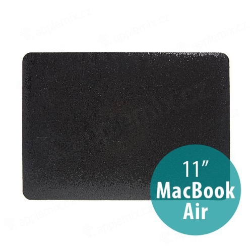Plastový obal pro Apple MacBook Air 11 - třpytivý povrch - černý