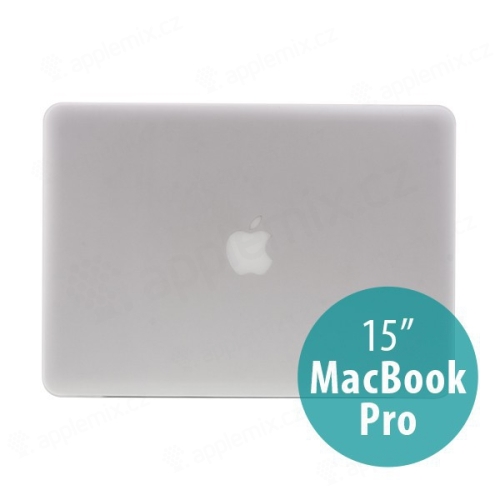 Tenké ochranné plastové puzdro pre Apple MacBook Pro 15.4 (model A1286) - matné - priehľadné