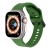 Remienok pre Apple Watch Ultra 49 mm / 45 mm / 44 mm / 42 mm - vlnitý - silikónový - khaki zelený
