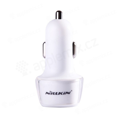 Nabíječka do auta NILLKIN Jelly s 2 USB porty (1A, 2.4A) - bílá