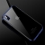 Kryt CAFELE pro Apple iPhone X - gumový / pokovené hrany - průhledný / modrý