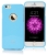 Kryt Mercury pro Apple iPhone 6 Plus / 6S Plus gumový s výřezem pro logo - jemně třpytivý - světle modrý
