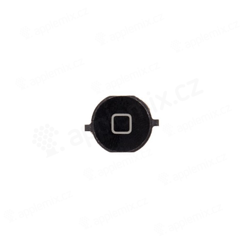 Tlačítko Home Button pro Apple iPhone 4S - černé - kvalita A+