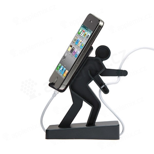 Plastový stojánek horolezec Boris pro Apple iPhone / iPod a podobná zařízení - černý