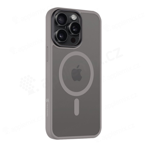 Kryt TACTICAL Hyperstealth pro Apple iPhone 15 Pro Max - podpora MagSafe - světle šedý