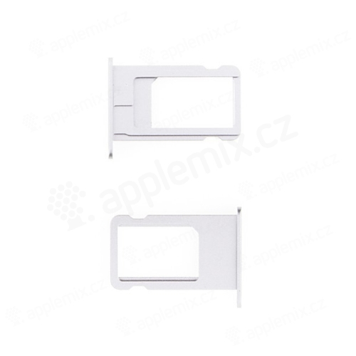 Rámeček / šuplík na Nano SIM pro Apple iPhone 6 Plus - stříbrný (silver) - kvalita A+