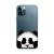 Kryt pre Apple iPhone 13 Pro Max - gumový - priehľadný - panda