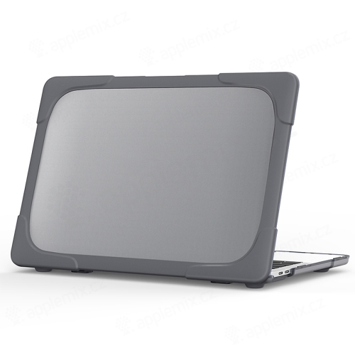 Kryt / obal pro Apple MacBook Pro 13" (A1706/A1708/A1989/A2159/A2251/A2289/A2338) - plastový / gumový - odolný - šedý