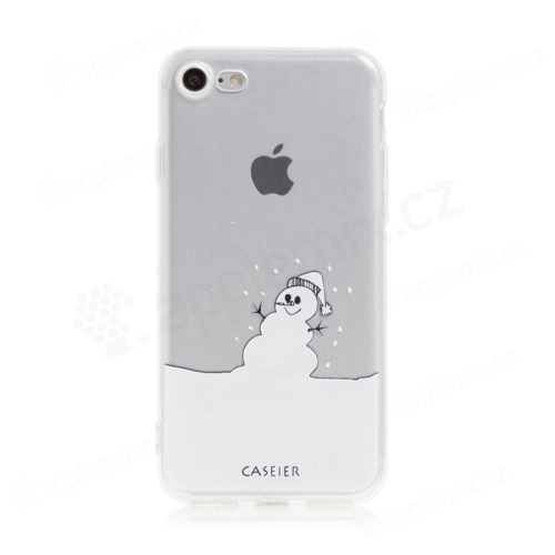 Kryt pro Apple iPhone 7 / 8 / SE (2020) / SE (2022) - gumový - průsvitný / sněhulák a sníh