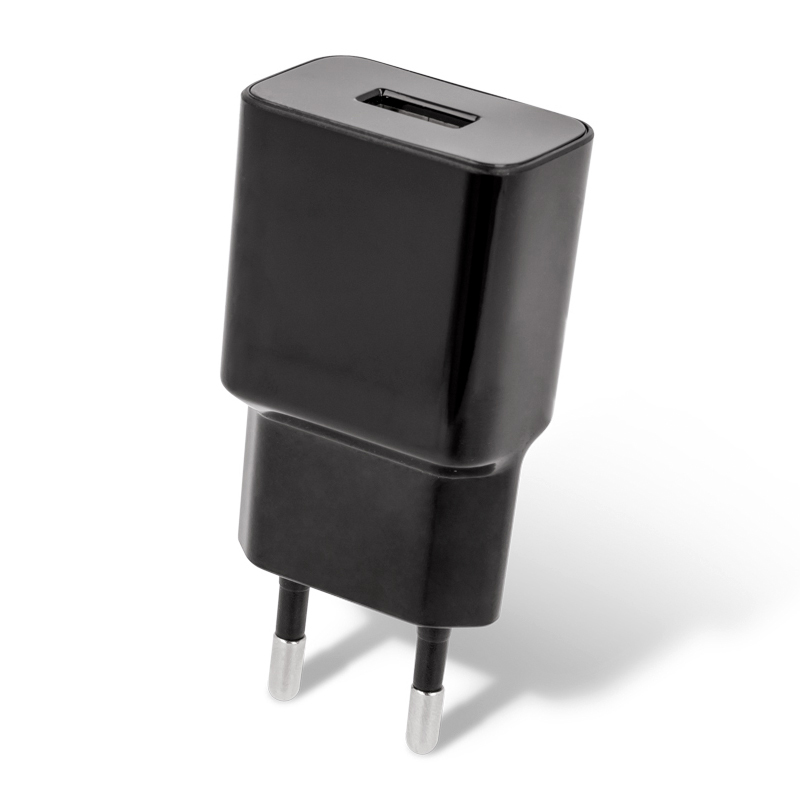 Nabíječka / EU napájecí adaptér MAXLIFE - 1x USB - 10,5W - černý; MXTC-01