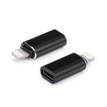 Přepojka / redukce Lightning samec na USB-C 3.1 samice - kovová - černá