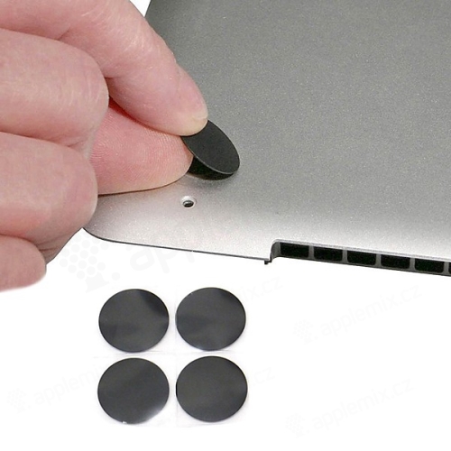 Podložky pre Apple MacBook Pro 13 / 15 Retina (modely A1425, A1502, A1398) spodná guma - 4ks - čierna