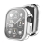 Kryt / puzdro ENKAY pre Apple Watch Ultra 49 mm + ochrana displeja - gumové - strieborné