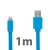 Synchronizační a nabíjecí kabel Lightning pro Apple iPhone / iPad / iPod - noodle style - modrý