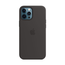 Originální kryt pro Apple iPhone 12 Pro Max - silikonový - černý