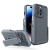 Kryt pre Apple iPhone 14 Pro - Odolný + držiak na opasok - Plastový / gumový - Sivý