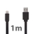 Synchronizační a nabíjecí kabel Lightning pro Apple iPhone / iPad / iPod - noodle style - černý