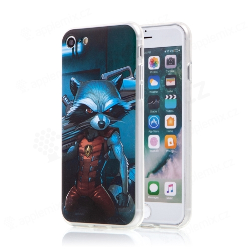 Kryt MARVEL pre Apple iPhone 7 / 8 / SE (2020) / SE (2022) - Guardians of the Galaxy - Rocket - gumový