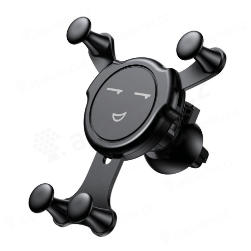 Držák do auta BASEUS Gravity Emoticon - automatické uchycení - do ventilační mřížky - černý