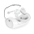 Bezdrôtové slúchadlá Bluetooth TWS - mini verzia - s dobíjacím boxom / puzdrom - biele