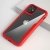 Kryt pro Apple iPhone 12 mini - plastový / gumový - průhledný / červený