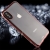 Kryt pro Apple iPhone X - s kamínky po obvodu - gumový - průhledný / Rose Gold