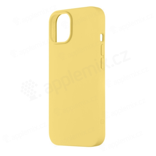 Kryt TACTICAL Velvet Smoothie pre Apple iPhone 14 - príjemný na dotyk - silikónový - banánovo žltý
